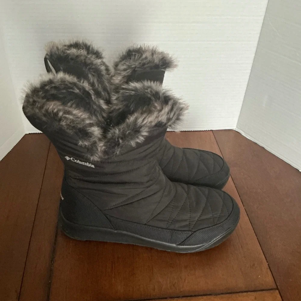 Columbia Women's Waterproof Winter Snow Boots Fur Lined Warm Insulated Size 9 - Picture 3 of 7